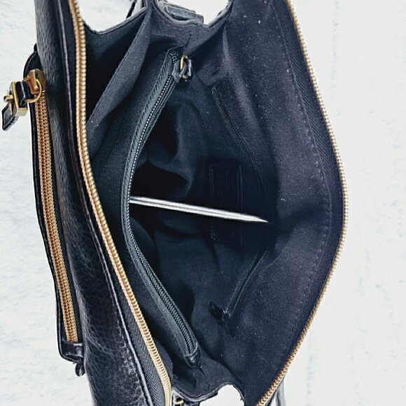 Relic Brand Black Faux Pebble Leather Crossbody - Picture 8 of 12